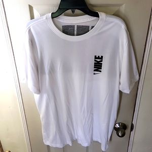 Men's Nike Dri-Fit Short Sleeve T-Shirt, White, Size: Large